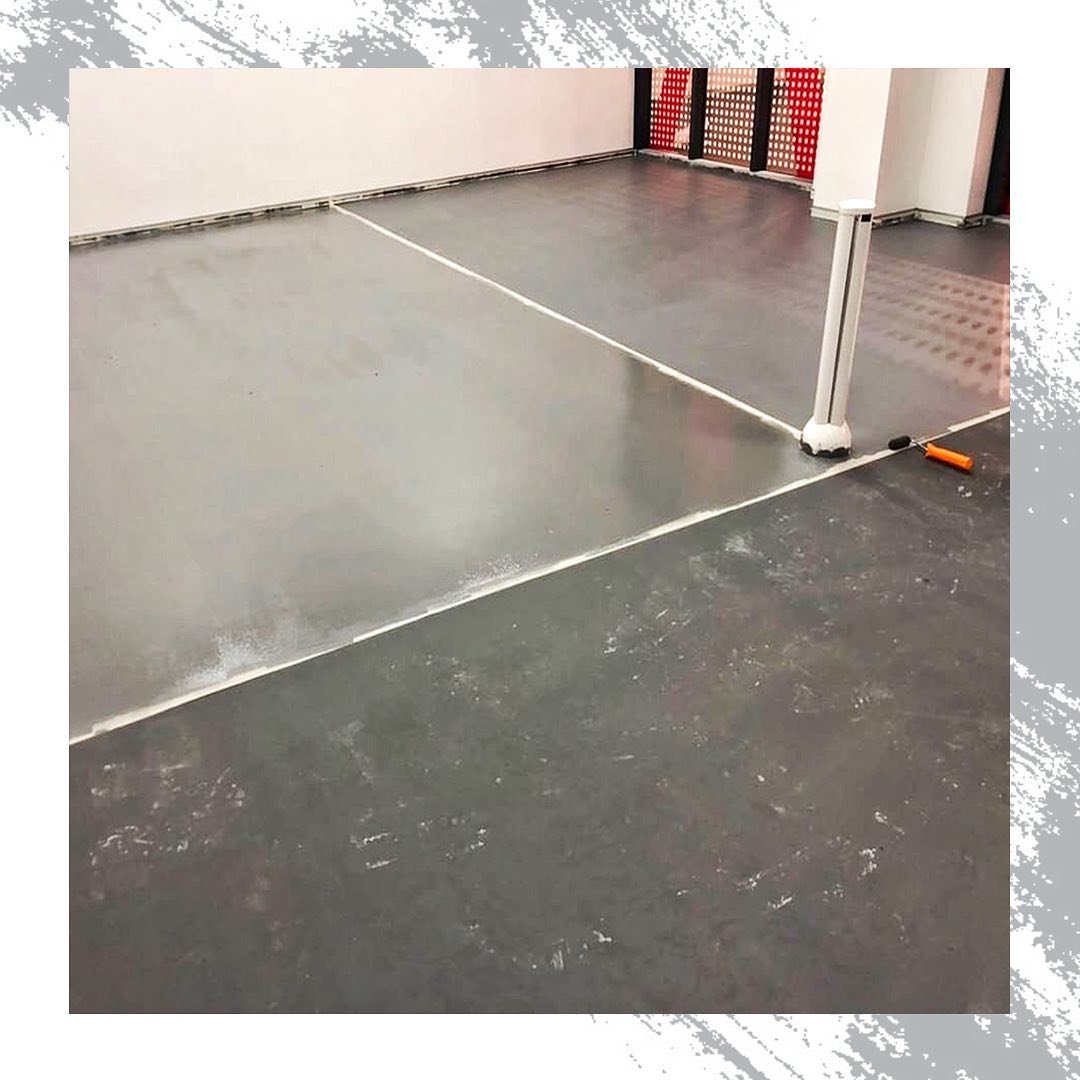 Наливной пол для инновационного культурного центра «Шайба»