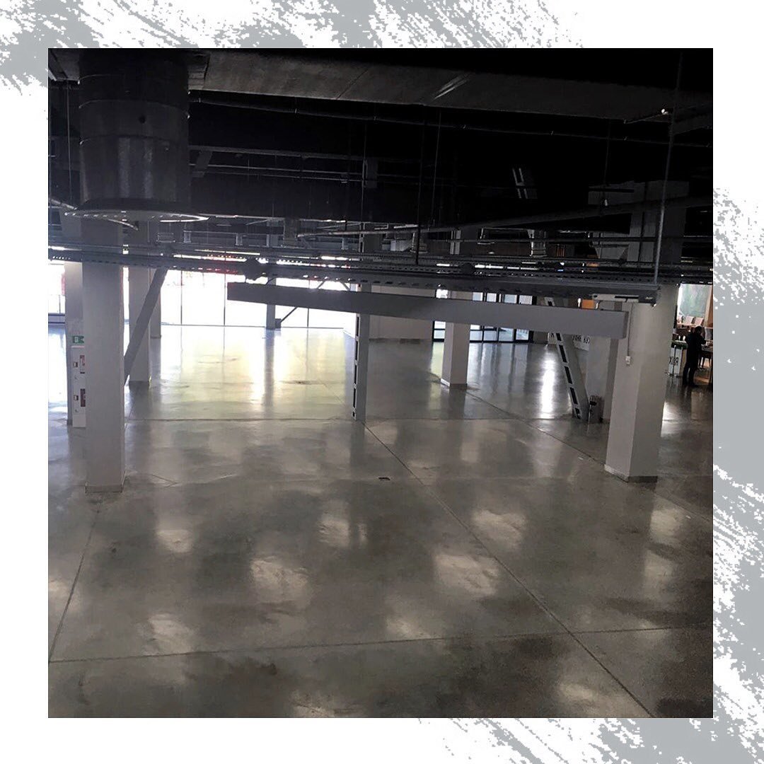 Упрочнение минерального наливного пола в автоцентре AVTODOM