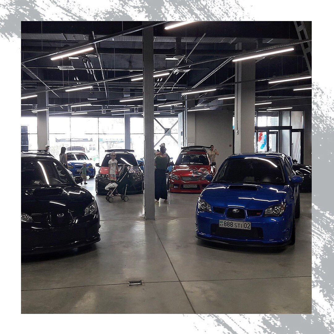 Упрочнение минерального наливного пола в автоцентре AVTODOM