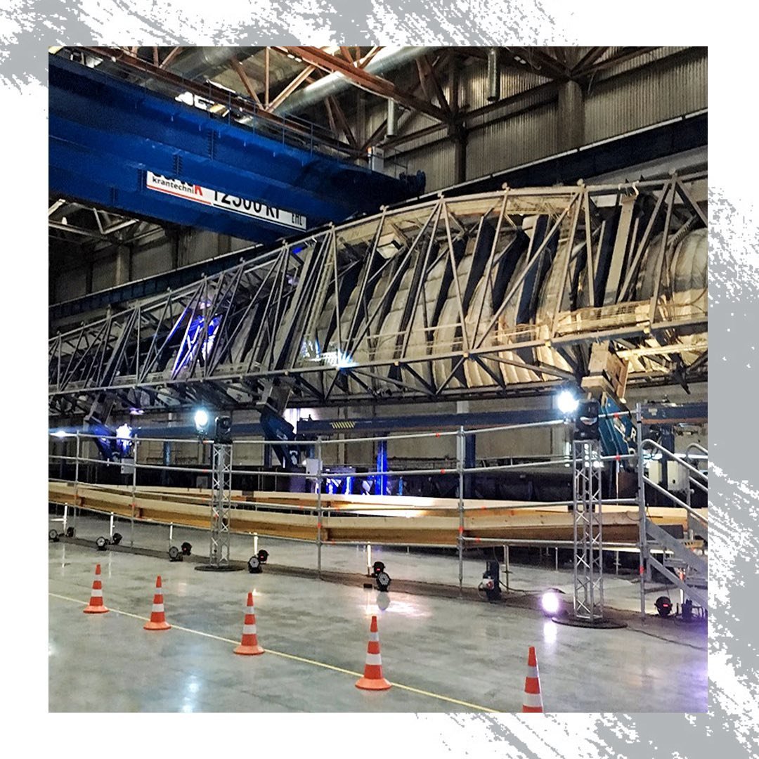 Наливной пол для завода по производству ветровых турбин